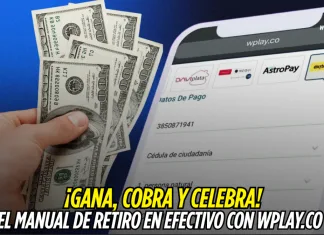 Portada de una entrada sobre retiro en efectivo, con una mano contando billetes junto a un formulario de datos de pago en pantalla.