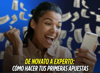 Portada de una entrada titulada «De novato a experto», con una persona celebrando mientras caen billetes a su alrededor.