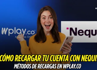 Portada de una entrada sobre recargar la cuenta con Nequi, con el logotipo de esa billetera junto a una persona con un teléfono en la mano.