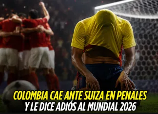 Portada de una nota sobre una eliminación por penales, con jugadores cabizbajos frente a un arco.