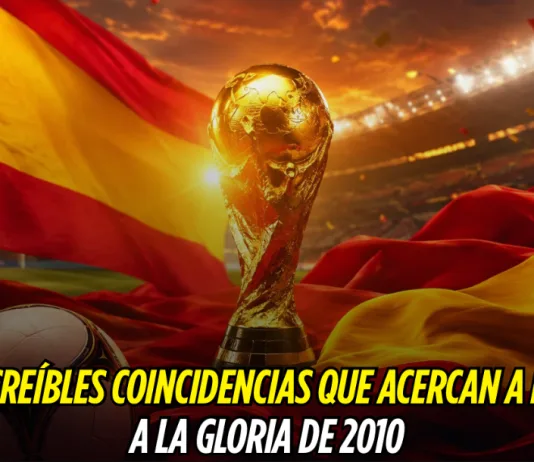 Portada de una nota sobre coincidencias históricas, con un trofeo dorado sobre una bandera desplegada.